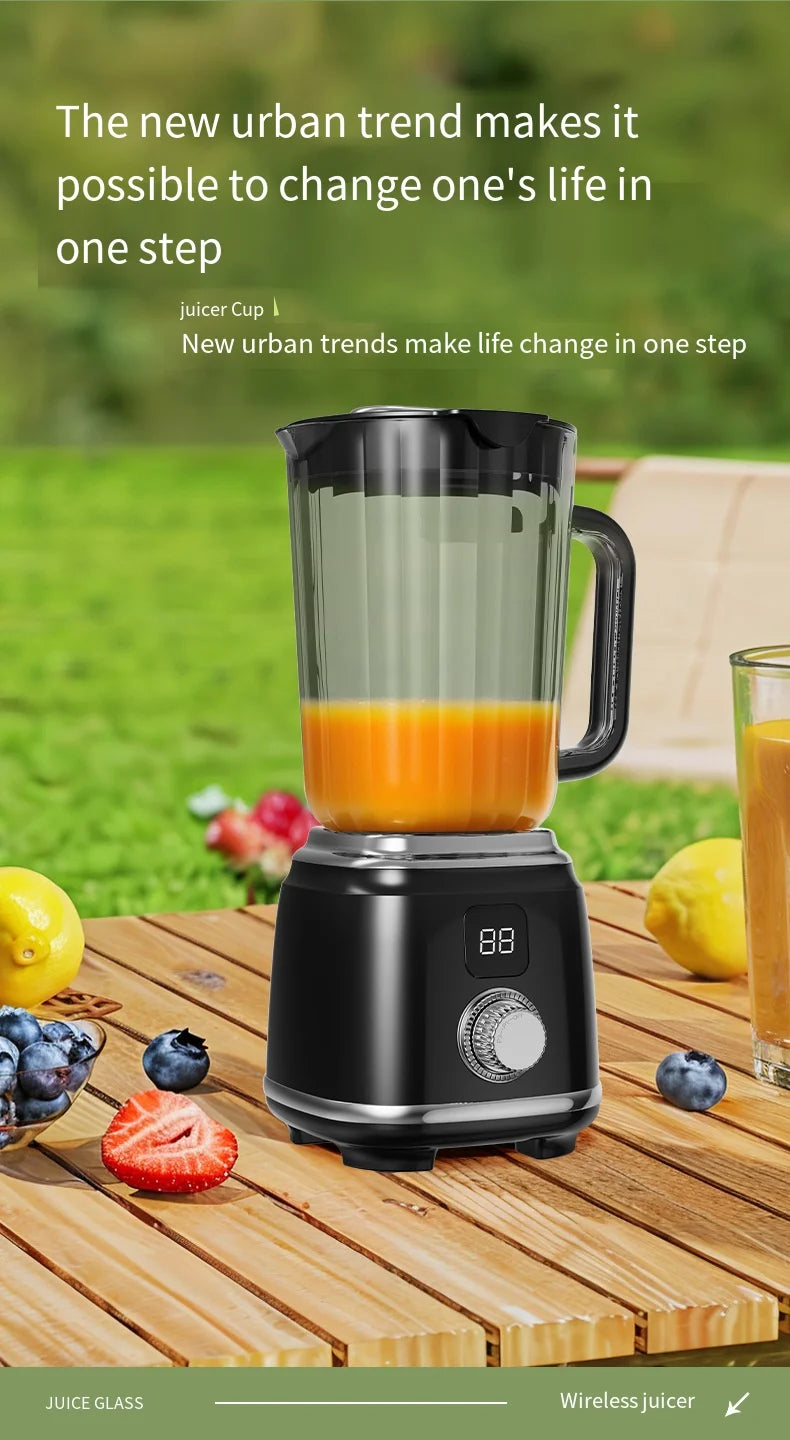 Portable Electric Juicer Blender 600ml USB Charging Fruit Smoothie Maker Lemon Orange Juicing Cup Compact Kitchen Appliance