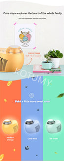 500ml Automatic Italian Ice Cream Machine Maker Mini Roll Soft Serve Hard Household Full Sorbet Fruit Dessert 220V