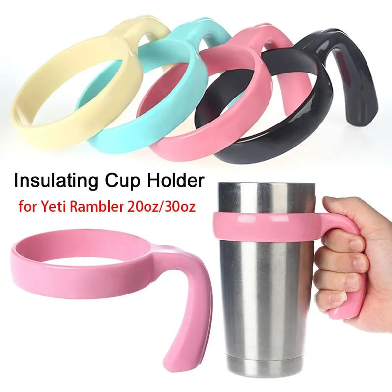 Water Bottle Tumbler Cup Handle Travel Mug Holder for 20oz 30oz Car Vehicle Cup Drink Holder Rack Water Bottle Holder Accessory