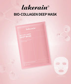 12pcs Bio-Collagen Real Deep Mask Elasticity Improvement Brighten Skin Pore Minimizing Firming Radiance Anti-Aging Skincare