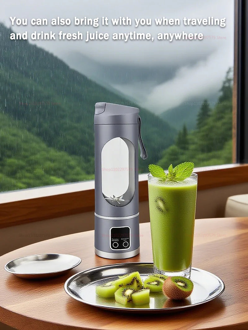 Portable Mini Electric Blender USB Rechargeable Smoothie Juicer Milkshake Maker For Fresh Fruit Orange Juice And On-The-Go Use