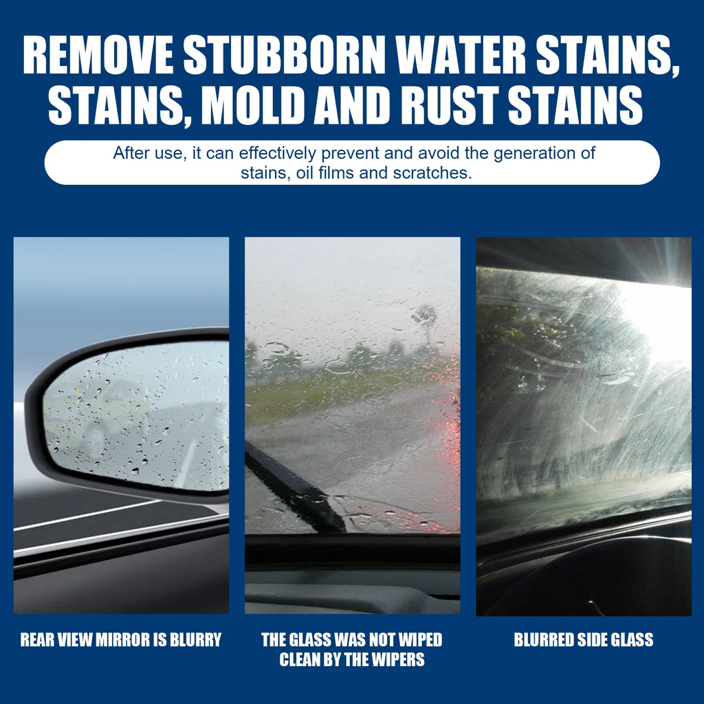 Car Glass Oil Film Cleaner Car Window Cleaning Automobile Windshield Remove Stains Automobile Windscreen Eliminate Greasy Dirt