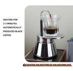 1 2 4Cups Espresso Coffee Maker Stainless Steel Mini Moka Pot With Unique Design