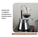 1 2 4Cups Espresso Coffee Maker Stainless Steel Mini Moka Pot With Unique Design