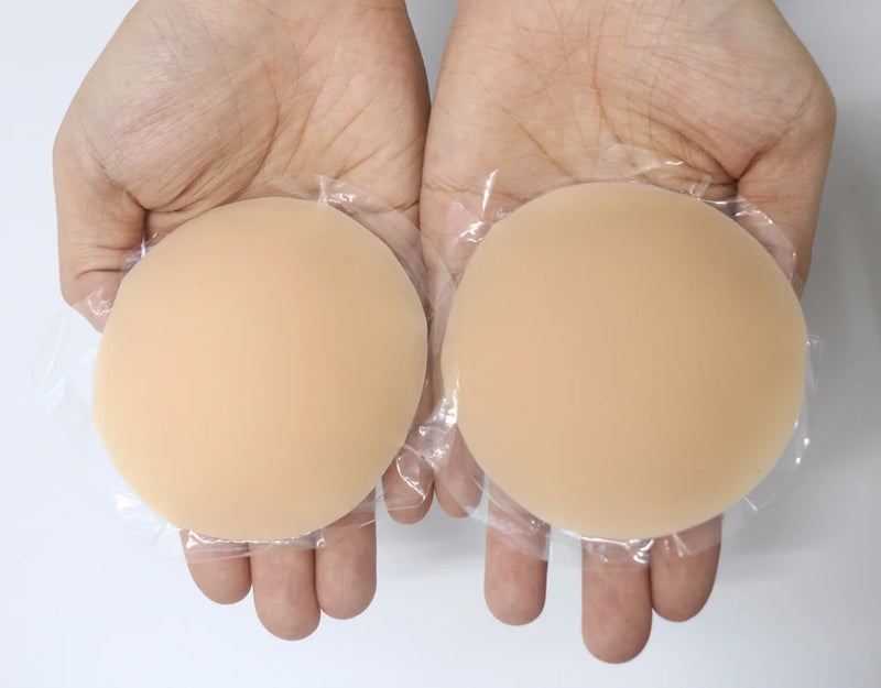 Nipple Covers No Show Reusable Seamless Pasty Sticky Adhesive Silicone Nipple Pasties for Women