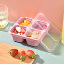 Bento Snack Boxes | Meal Prep Container 4-Section | With Lid 4-Compartment Lunchable Container Reusable For Desserts Nuts