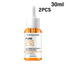 Vitamin C Facial Essence Hyaluronic Acid Dark Skin Brighten Serum Fade Fine Lines Moisturizing Repair Dull Serum Face Skin Care