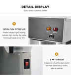 Large Capacity 2.2L Coffee Shop Appliances Coffee Brewer Multi Drink Commercial American Coffee Machine