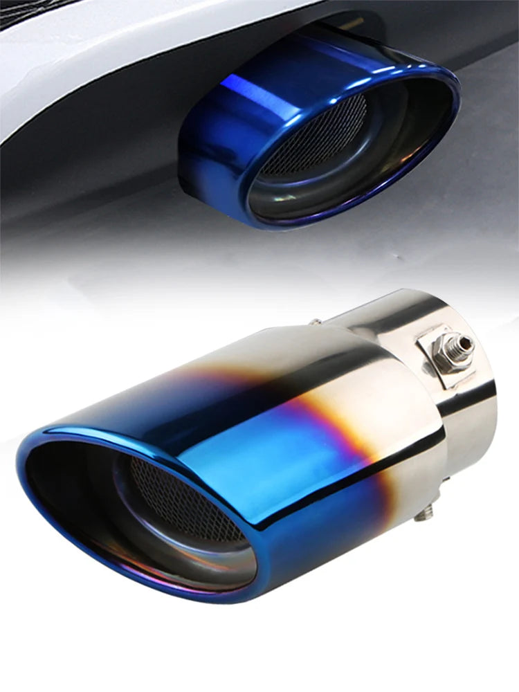 Shark belt net tail throat Stainless steel exhaust pipe Automobile exhaust pipe muffler Automobile accessories exhaust pipe