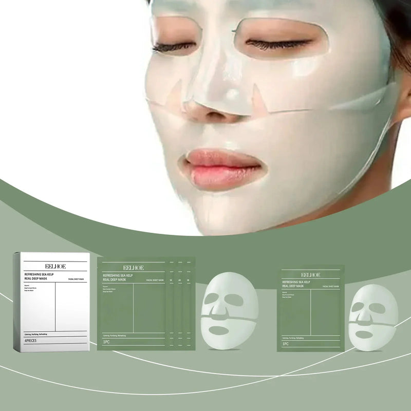 Bio-Collagen Sea Kelp Real Deep Mask Anti-Wrinkle Lifting Mask Hydrolyzed Collagen Collagen Reverse Filming Volume PeelOff Mask