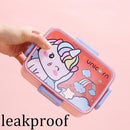Cute Lunch Box for Kids Girls Boys With Compartments Bento Lunchbox School Child Leakproof Children's Food Snack Boxes New 2025