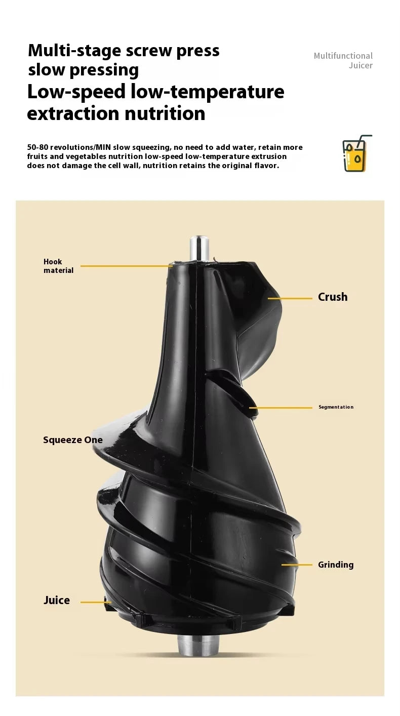 Automatic Small-Sized Multifunctional Electric Soy Milk & Juice Maker for Home, with Juice and Pulp Separation