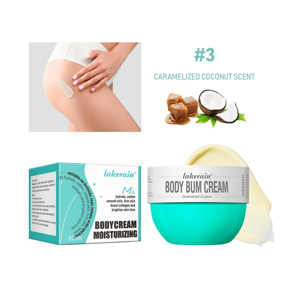 80ml Brazilian Body Care Lotion Buttock Cream Nourishes Skin Care Long Lasting Moisturizing Beauty Firm Skin Brightens Cream Hot