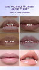 Bubble Lip Exfoliator Foaming Scrub Gentle Cleansing Fast Soften Moisturize Hydrate Nourish Night Balm Daily Lipcare