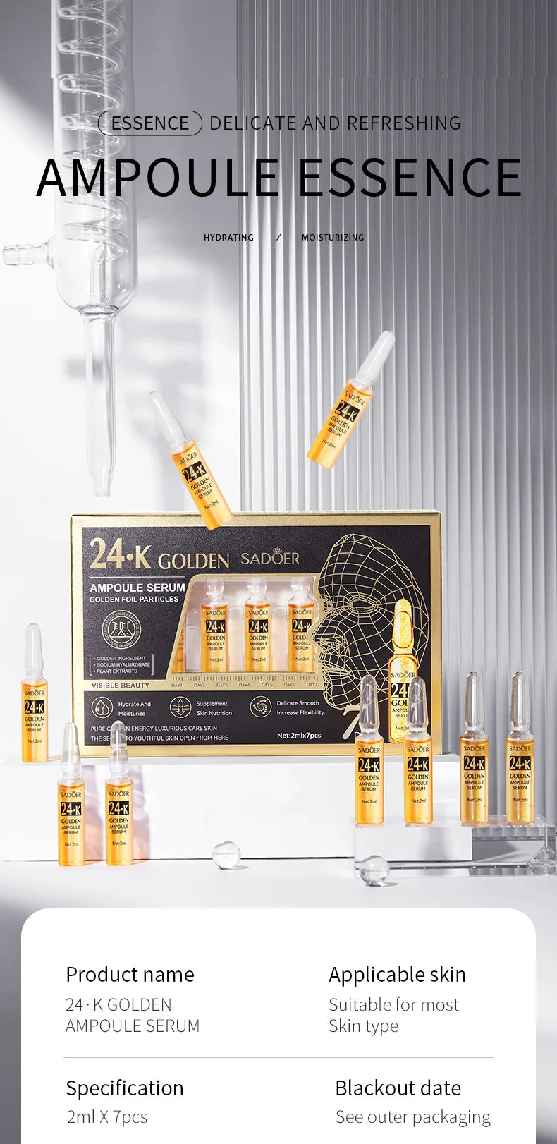 Vitamin C Serum for Face Moisturizing Activate Collagen Regeneration, Firming and Brightening Skin Care