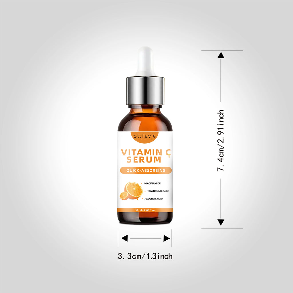 Vitamin C Serum with Hyaluronic Acid – Fast-Absorbing, Deep Hydration, Non-Greasy, 24-Hour Nourishment for Instant Glowing Skin