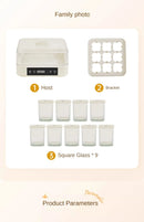 220V Automatic Yogurt Maker with 9 Jars, Perfect for Homemade Pickles, Natto, and Sake, Large Capacity A