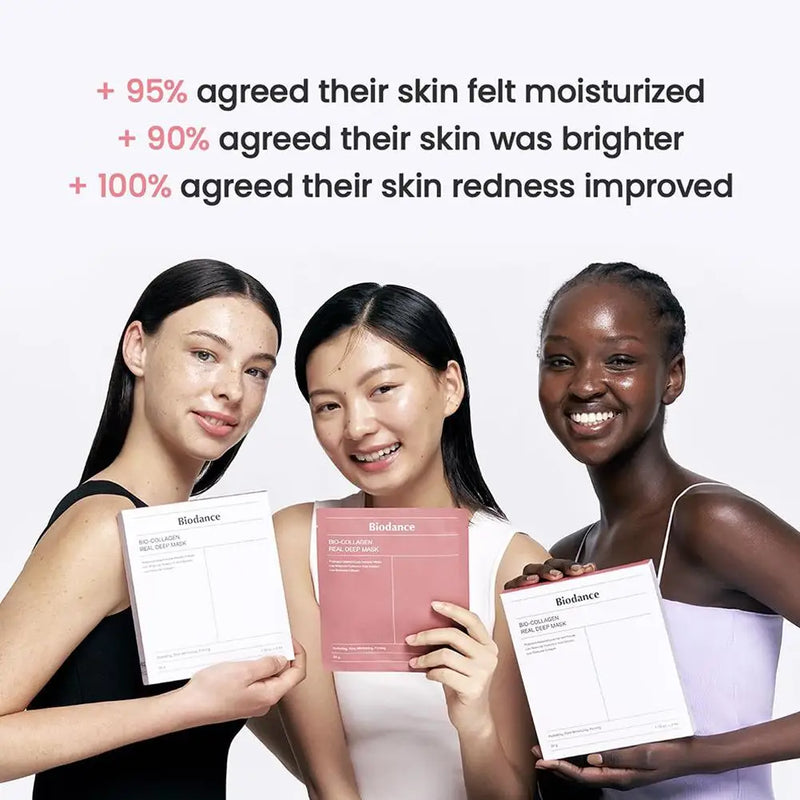 1/2PCS Bio-Collagen Real Deep Anti-Wrinkle Lifting Face Mask With Hydrolyzed Collagen Collagen Reverse Film Volume Peel Off Mask