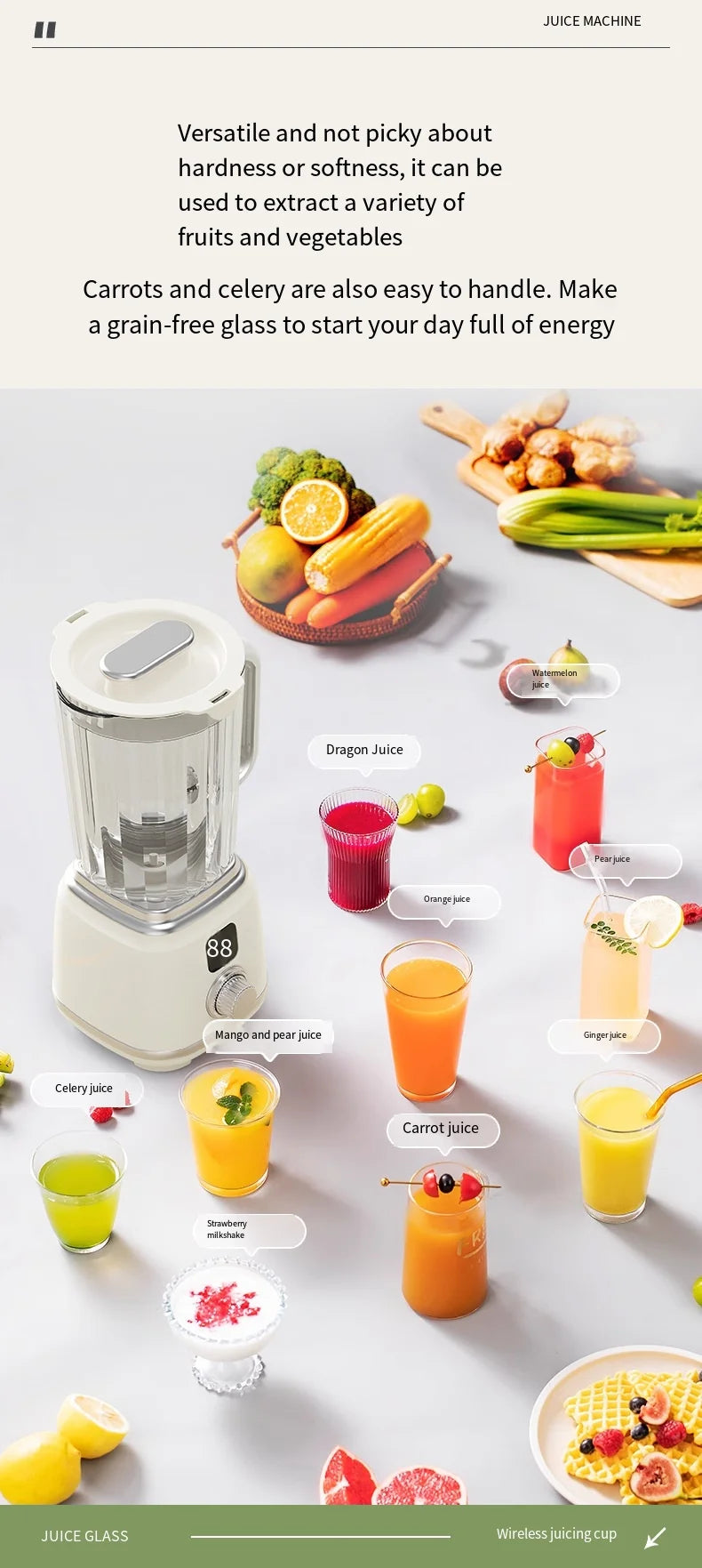 Portable Electric Juicer Blender 600ml USB Charging Fruit Smoothie Maker Lemon Orange Juicing Cup Compact Kitchen Appliance