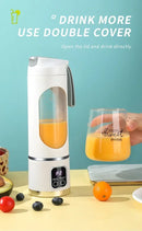 Portable Mini Electric Blender USB Rechargeable Smoothie Juicer Milkshake Maker For Fresh Fruit Orange Juice And On-The-Go Use