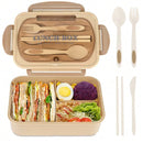 Bento Box Adult Lunch Box, Containers For Adults Men Women With 4 Compartments, Lunchable Food Container Back To School