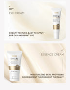 3pcs/set LAIKOU Vitamin C 24K Golden Sakura Skin Care Sets Face Cream Serum Eye Cream Moisturizing Anti Wrinkles Face Care Kit