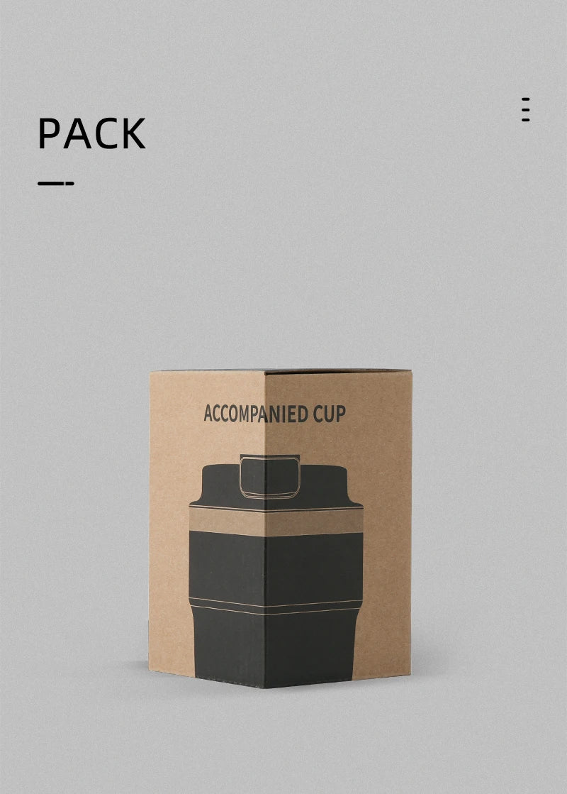 MHW-3BOMBER 360ML Stainless Steel Coffee Tumbler Portable Double Wall Thermal Mugs for Travel Camping Home Coffee Accessories