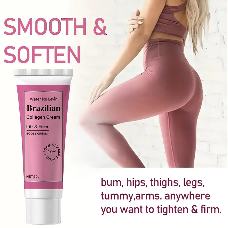 Brazilian Butt Lift Collagen Cream, Balances Skin Tone, Improves Body Contouring, Suitable for All Skin Types