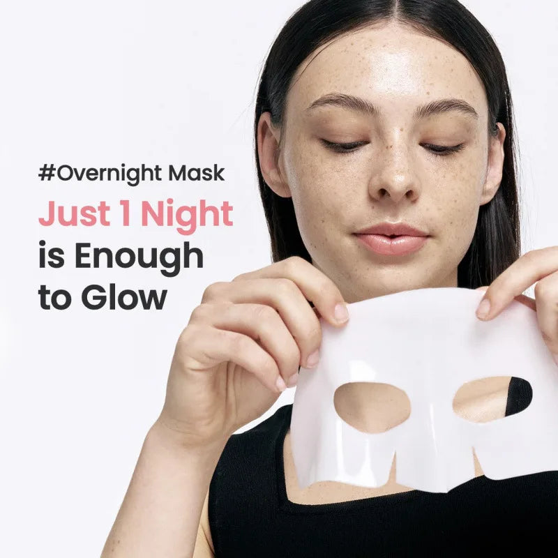 BIODANCE Bio-Collagen Deep Hydrating Gel Mask, Night Moisturizing, Shrinking Pores, Improving Elasticity, 4 Pieces per Box