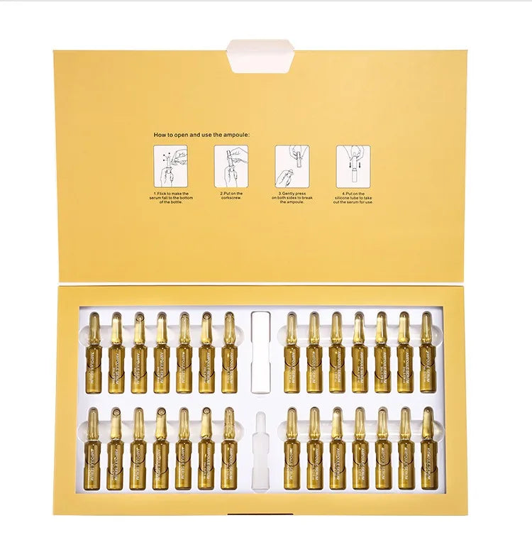 20% Vitamin C Ampoule Serum Set  Moisturising Whitening Wrinkle Reducing Anti-Ageing Serum Face Beauty Skin Care
