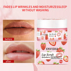 ENVISHA Skin Care Strawberry Lip Care Balm Scrub Sugar Cream Exfoliating Moisturizing Nourish Repair Cleft Fine Lines Smooth