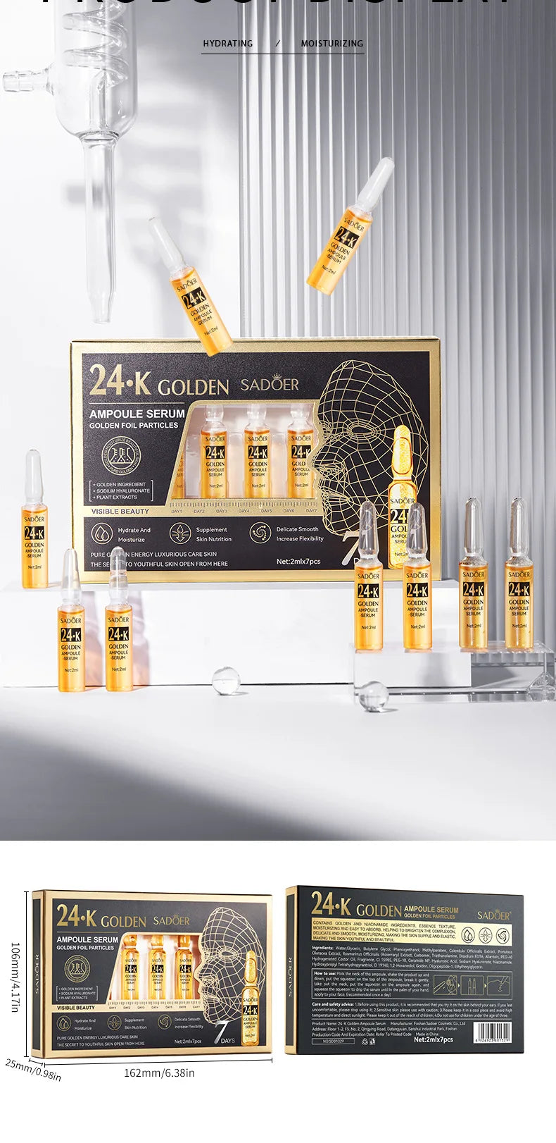 Vitamin C Serum for Face Moisturizing Activate Collagen Regeneration, Firming and Brightening Skin Care