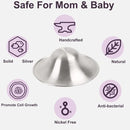 Nipple Shields for Nursing Newborn Breastfeeding Essentials Original Silver Nipple Covers Breastfeeding for Any Mum Soothing