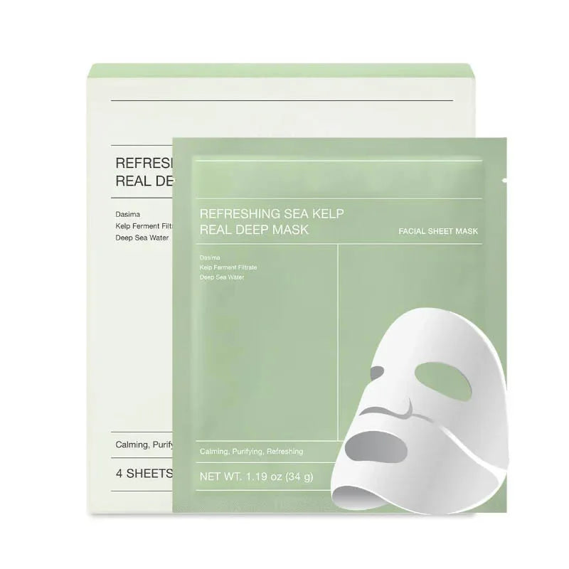 Refreshing Sea Kelp Real Deep Mask Korea Brand Collagen Deep Mask Moisturizing Overnight Hydrogel Bio-collagen Facial Sheet Mask