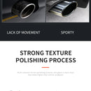 Shark belt net tail throat Stainless steel exhaust pipe Automobile exhaust pipe muffler Automobile accessories exhaust pipe