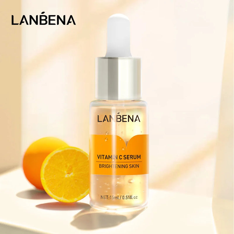 Vitamin C Facial Essence Dark Skin Brighten Serum Lifting Firming Fade Fine Lines Anti-aging Whitening Brighten Nourish Skin