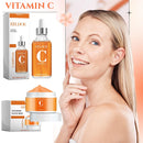 Vitamin C Serum & Vitamin C Cream for Face, Daily Moisturizing Series Hydrate & Plump Skin Care Brightening Serum Even Skin Tone