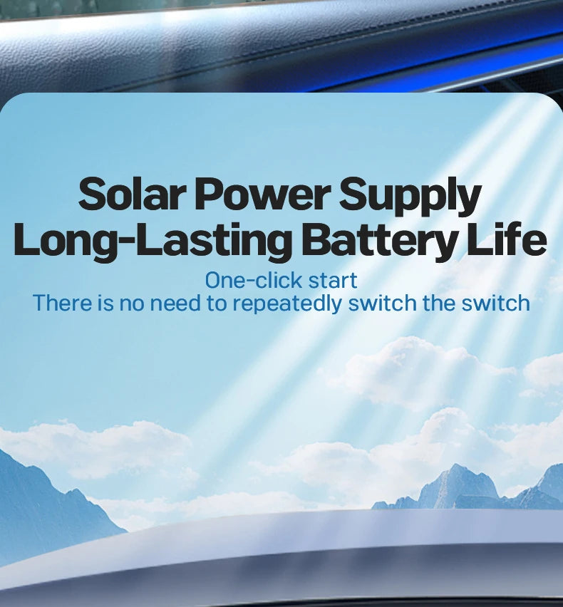 Automobile Exhaust Fan Heat Dissipation Smoke Exhaust Oxygen Cycle Intelligent Tri-Mode Exhaust Fan Automobile Supplies