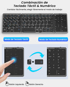 Foldable Bluetooth Keyboard for Windows iOS Android Tablet / Mobile Phone Wireless Portable Spanish Keyboard Foldable