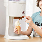 Electric Ice Cream Maker DIY Soft Serve Ice Cream Appliance Portable Lightweight