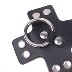 Women 1Pair Sexy Leather Cross Nipple Cover Reusable Breast Stickers Self Adhesive Nipple Pasties Nipple Covers Bra AccessoriesW