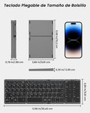 Foldable Bluetooth Keyboard for Windows iOS Android Tablet / Mobile Phone Wireless Portable Spanish Keyboard Foldable