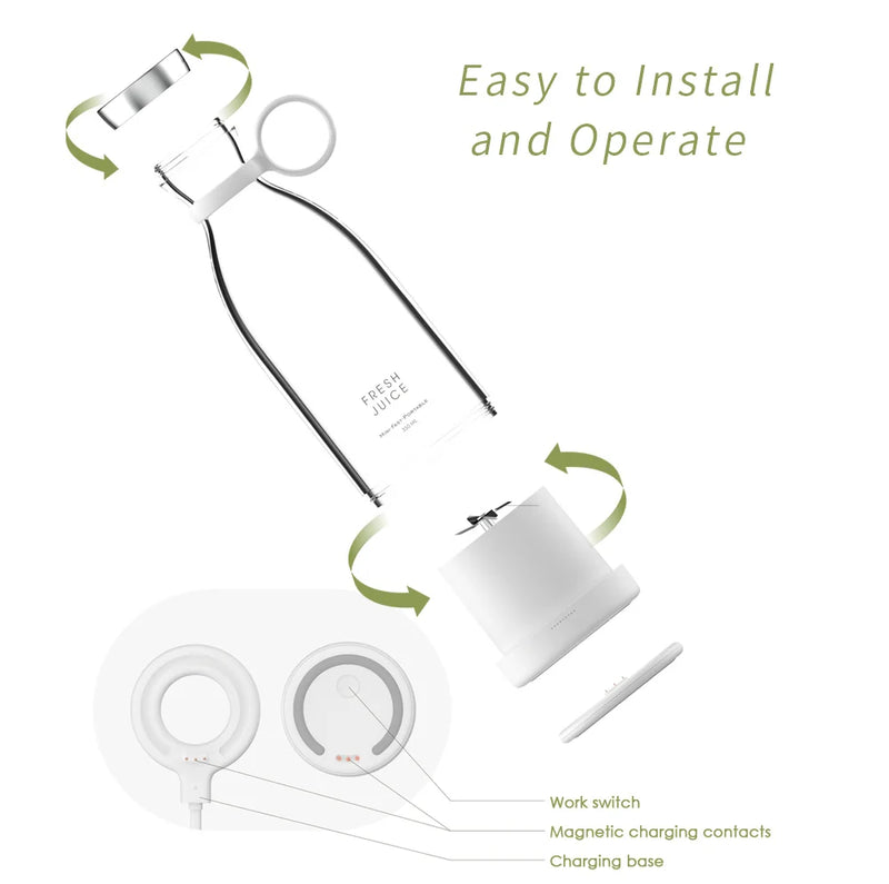 Portable Electric Juicer Blender Usb Mini Fruit Mixers Juicers Fruit Extractors Food Milkshake Multifunction Juice Maker Machine