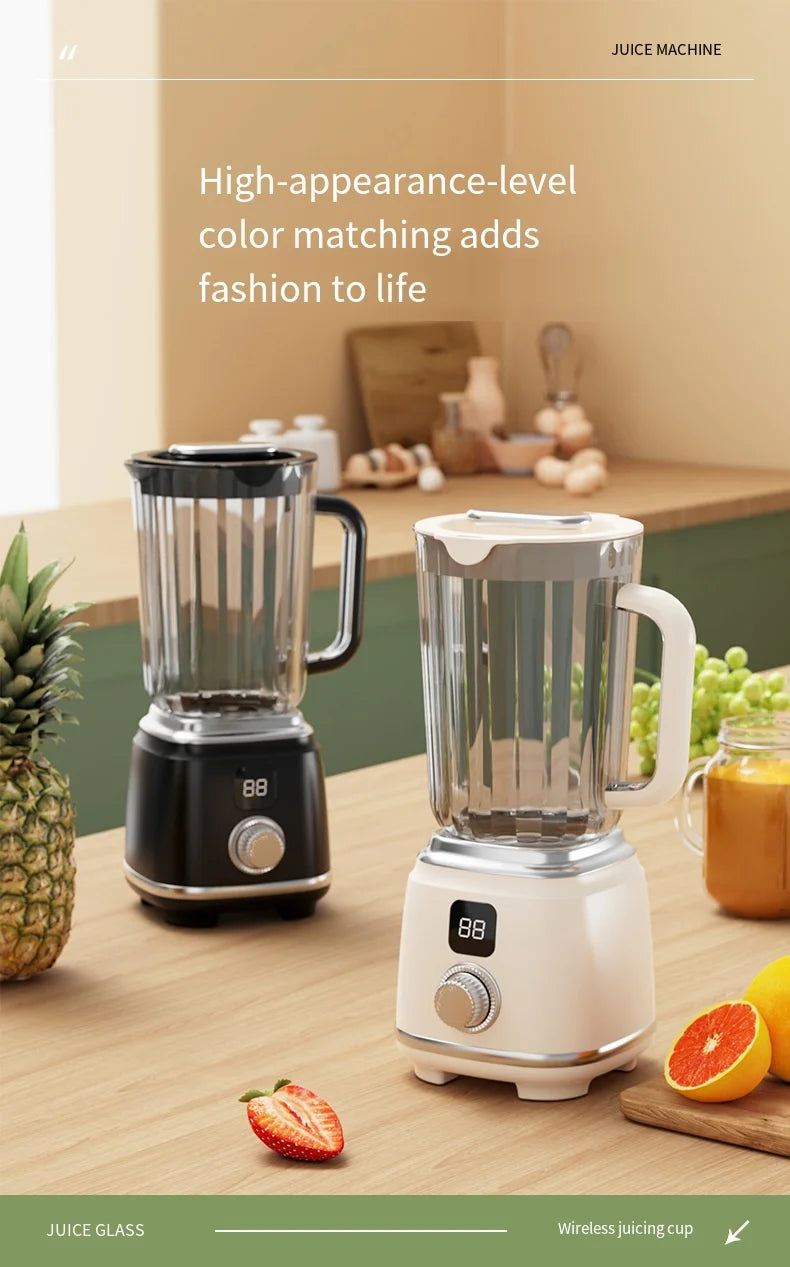 Portable Electric Juicer Blender 600ml USB Charging Fruit Smoothie Maker Lemon Orange Juicing Cup Compact Kitchen Appliance