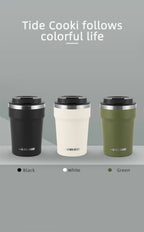 MHW-3BOMBER 360ML Stainless Steel Coffee Tumbler Portable Double Wall Thermal Mugs for Travel Camping Home Coffee Accessories