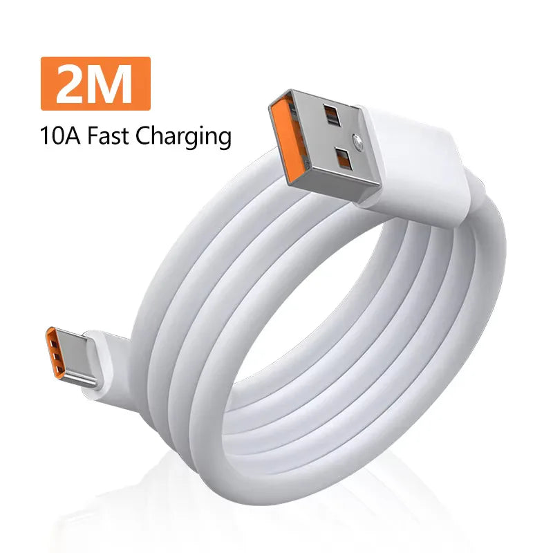 4 Port 120W Fast USB C Charger Wall Adapter 10A Type C Data Cable For iPhone Samsung Xiaomi Huawei Phone EU US UK USB Charger