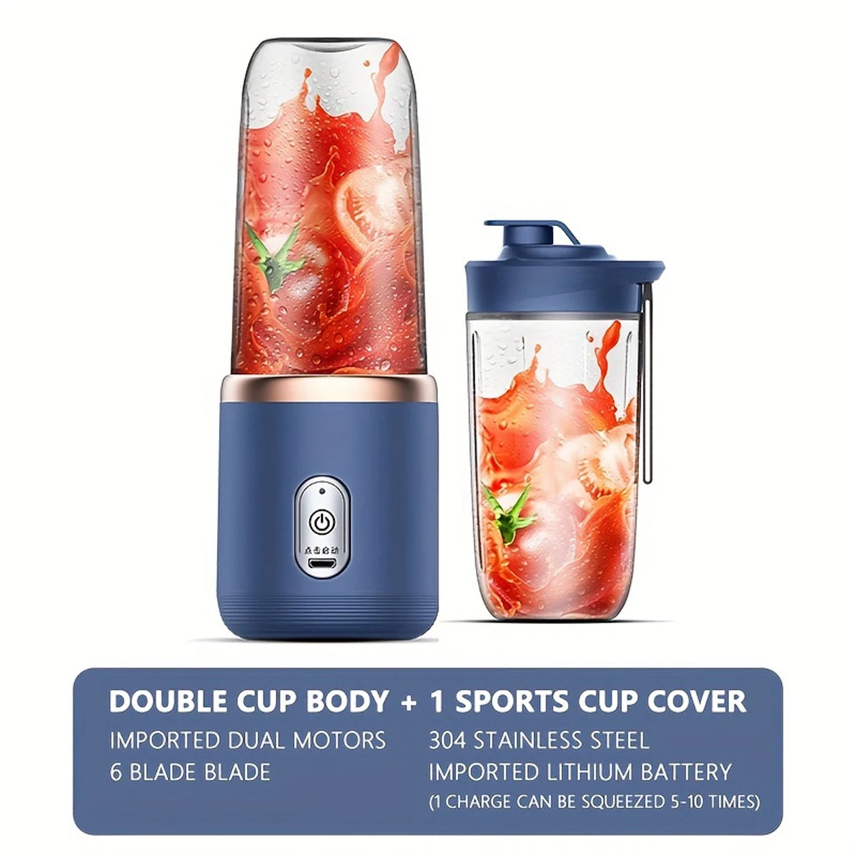 Multi Fruit Mixers Juicers Portable Electric Juicer Blender Fruit Juicer Cup Food Milkshake Juices Maker Household Kitchen Tools