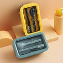 Microwaveable Lunch Box Divided Non-flavored Bento Box Japanese-style Student Adult Office Lunch Box with Meal