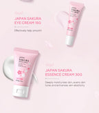 3pcs/set LAIKOU Vitamin C 24K Golden Sakura Skin Care Sets Face Cream Serum Eye Cream Moisturizing Anti Wrinkles Face Care Kit