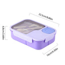 Bento Lunch Box For Kids Girls Cartoon Students Kawaii Cute Heated 3 Grid Sandwich Snack Food Box Special Canteen Food Storage